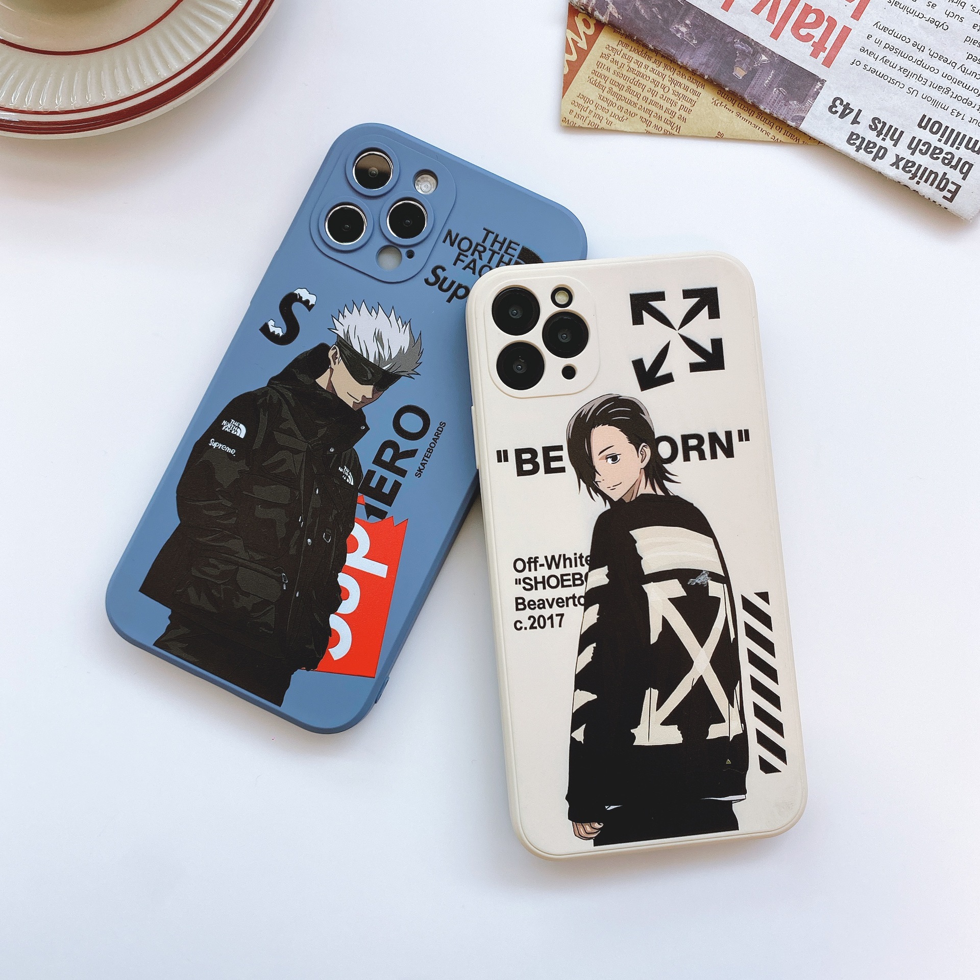 Cartoon Anime Jujutsu Kaisen Yuji Itadori Fushiguro Megumi Phone Case For Iphone 12 11 Pro X Xs Max XR 7 8 Plus Cute Soft Cover