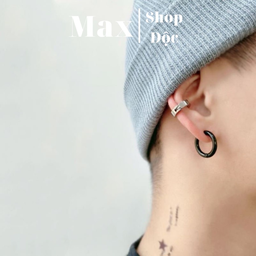 Khuyên Tai Nam Không Cần Bấm Lỗ GIÁ 1 CHIẾC, Khuyên Kẹp Vành Tai GD Cực Chất - Maxshopdoc