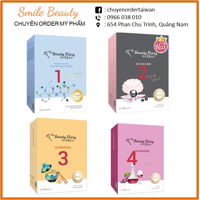 Set mặt nạ My Beauty Diary các loại giá săn sale