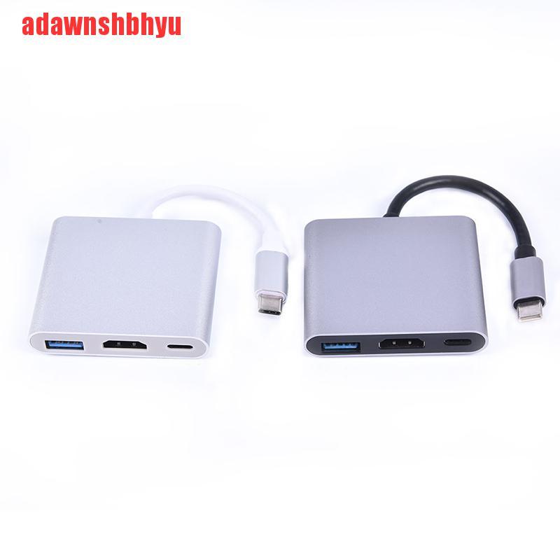 Cáp Chuyển Đổi 3 Trong 1 Usb 3.1 Sang Usb-C 3.0 Hdmi Cho Android Macbook Samsung