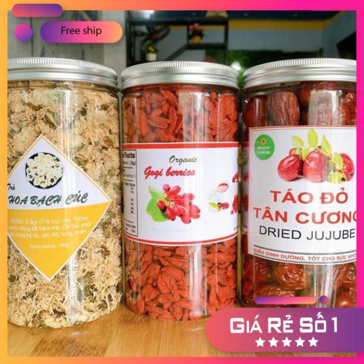 Các loại trà uống Tết, trà kỷ tử, hoa cúc, hoa hồng, táo đỏ... - Dược Liệu Quý