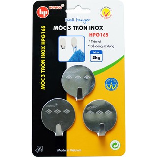 Móc 3 tròn inox hpg165
