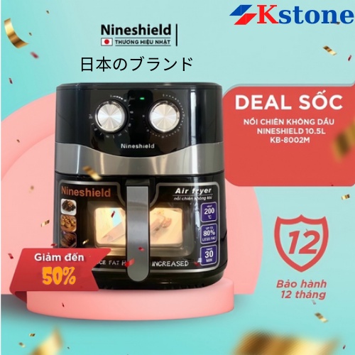 NỒI CHIÊN KHÔNG DẦU CƠ NINESHIELD 10.5L KB-8002