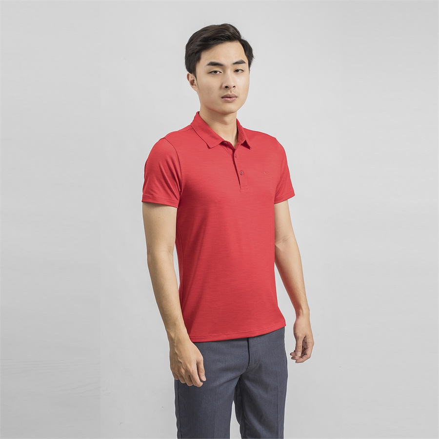 Áo polo nam ARISTINO phom dáng Slim Fit ôm nhẹ, thiết kế cổ áo 2 khuy chỉn chu, thấm hút - APS043S9