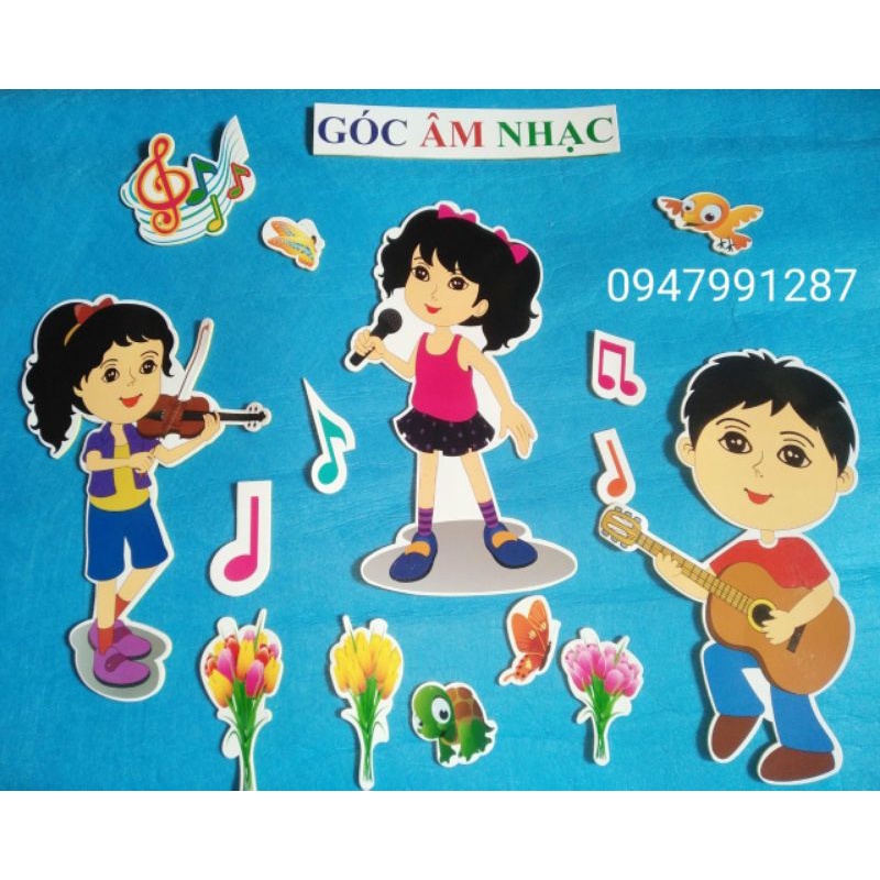 Tranh Góc Xốp Chủ Đề Âm Nhạc