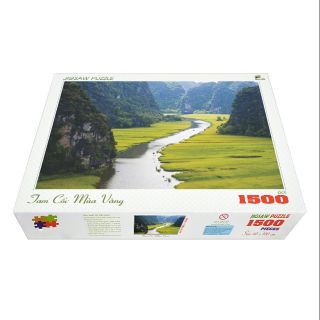 Tranh xếp hình 1500 mảnh Minh Châu - Tam Cốc mùa vàng