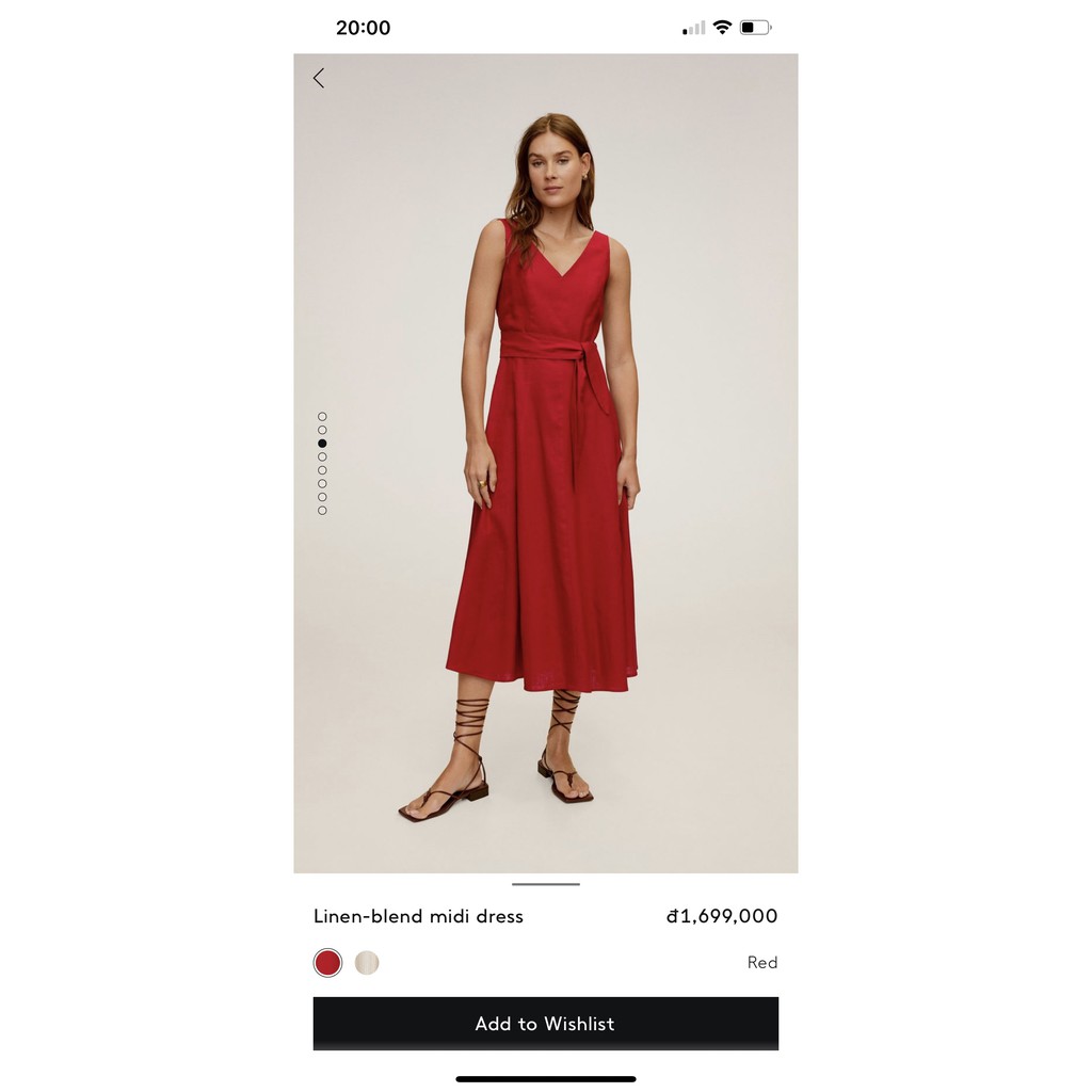 Đầm Mango dài qua gối