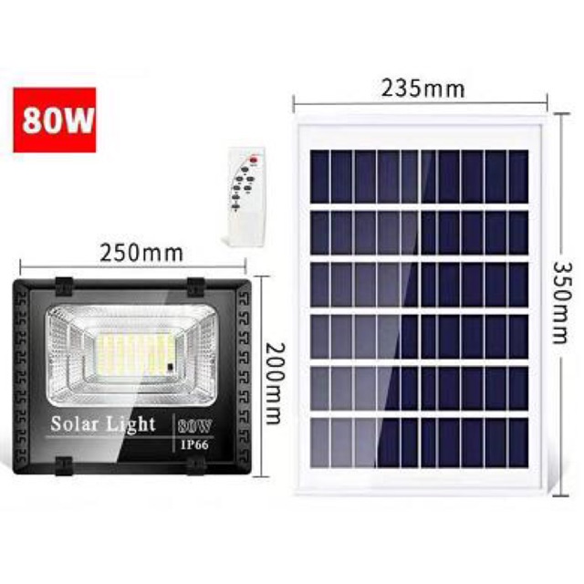 Đèn Năng Lượng Mặt Trời 80W