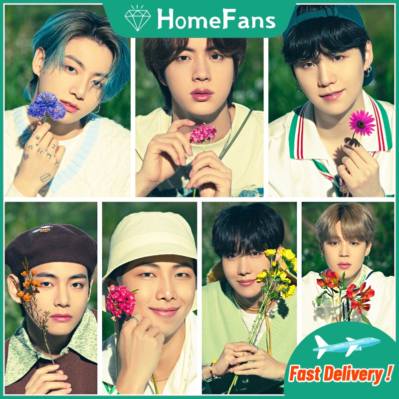 Bộ Tranh Đính Đá 5D Tự Làm Họa Tiết Nhóm Nhạc BTS 30x40cm/40x50cm Trang Trí Nhà Cửa