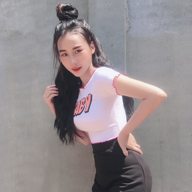 Áo viền croptop