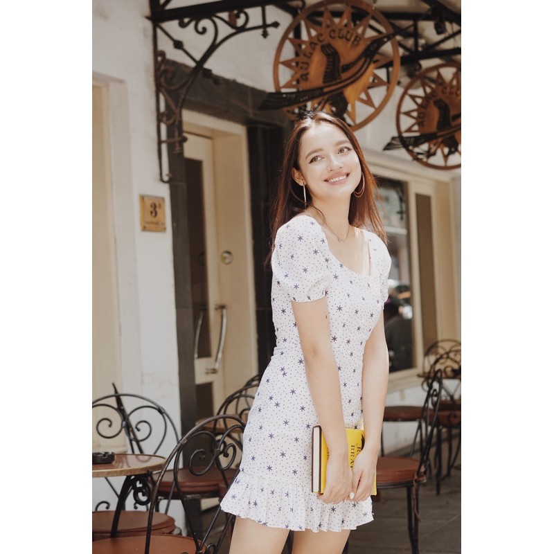 [Mã FAGREEN1505 giảm tới 30K đơn 99K] Váy liền xoè thô trắng bông tuyết | BigBuy360 - bigbuy360.vn