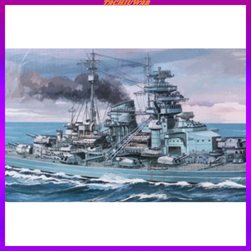 Mô hình tàu chiến Nhật Bản Yamato bằng nhựa thiết kế độc đáo tỉ lệ 1:700 30cm