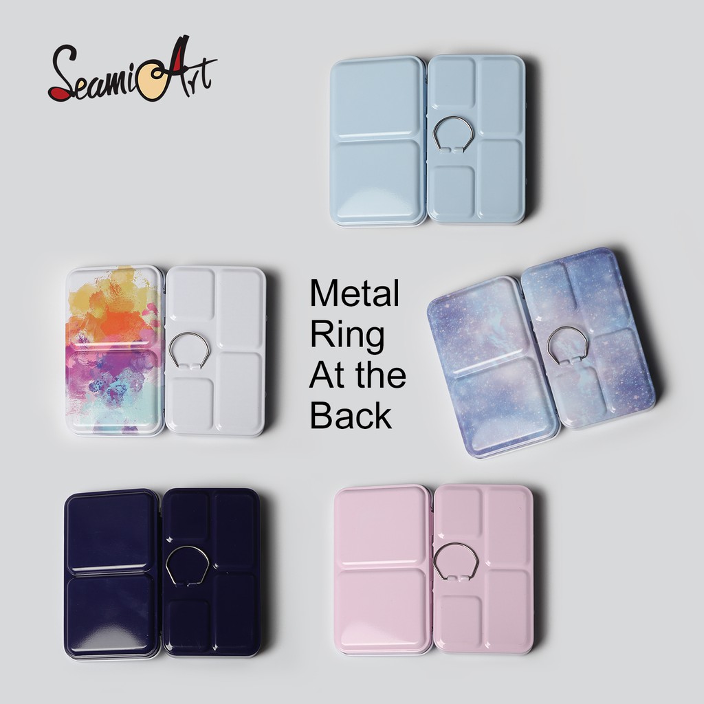 SeamiArt Multi Functional Portable Metal Foldable Painting Box