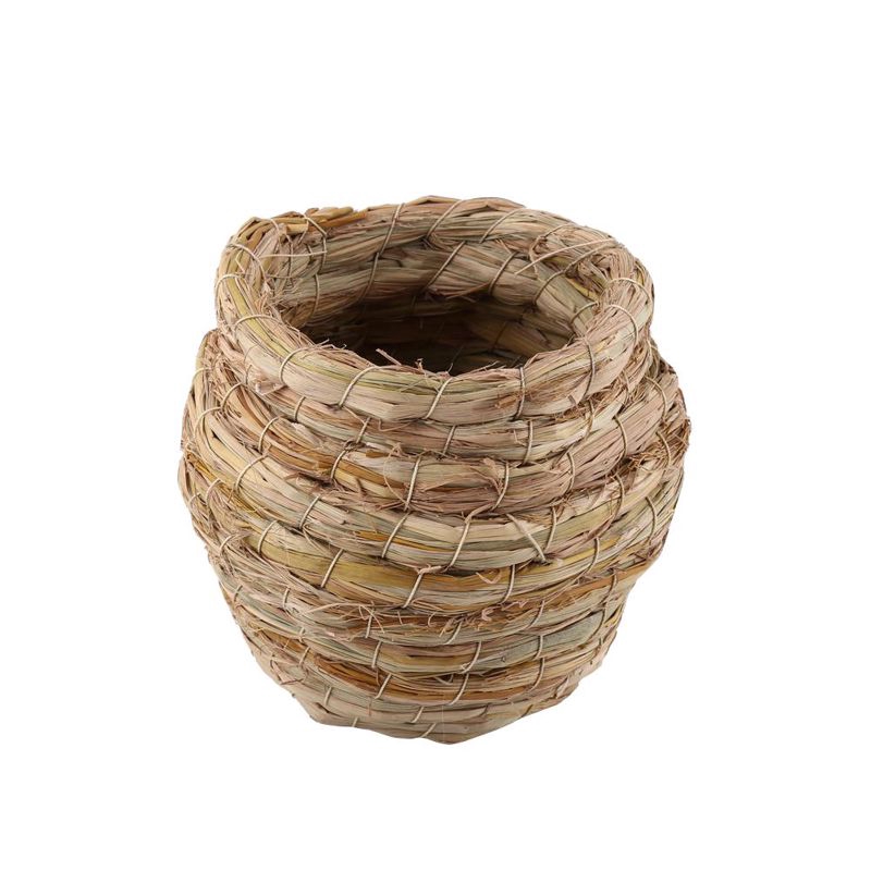 Tổ rơm dệt thủ công dành cho vẹt chim hoàng yến sẻ sinh sản