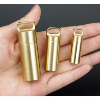 Ống EDC Đồng Thau Chống Nuốc - Ron Cao Su Đa Cức Năng - Đựng Vàng - Đựng Thuốc Đa Năng Tiện Dụng