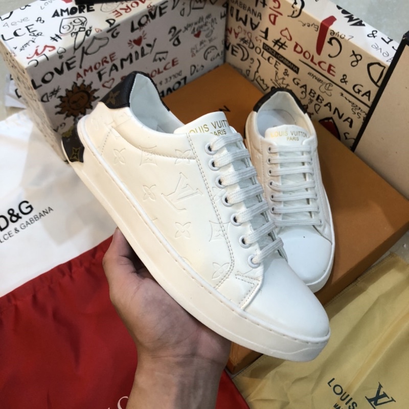 Giày Thể Thao Nam L.V Buộc dây Dập Vân full size 38-43