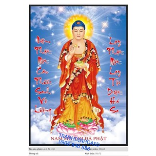 Tranh đính đá A di đà phật 88660