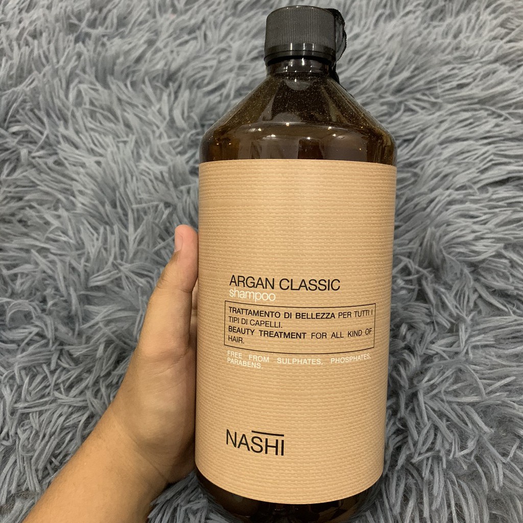 Dầu gội phục hồi tóc hư tổn Nashi Argan Classic Shampoo 1000ml