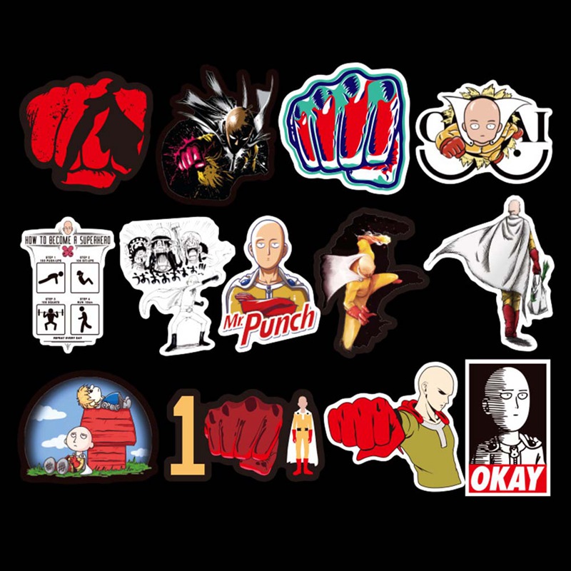 Set 70 Sticker Siêu Nhân Dán Trang Trí Xe Ô Tô / Ván Trượt