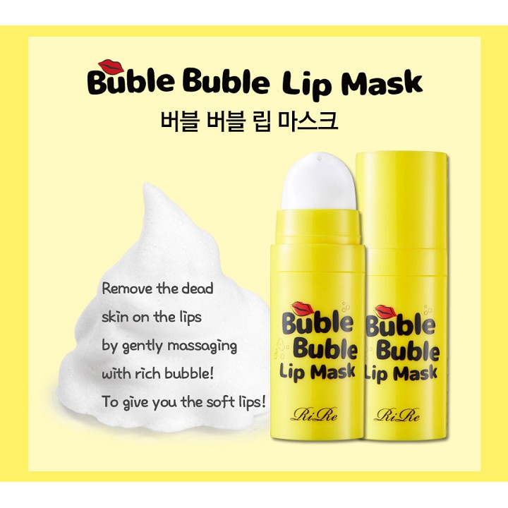 Mặt Nạ Sủi Bọt Tẩy Tế Bào Chết Cho Môi Rire Bubble Bubble Lip Mask