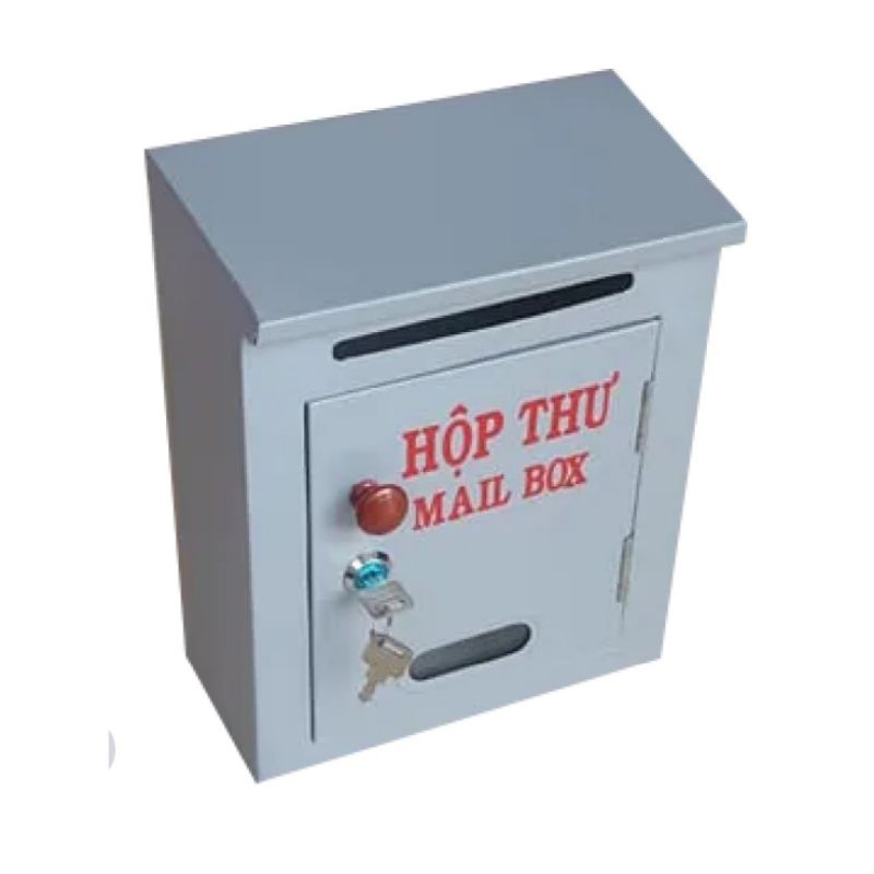 Hộp thư góp ý màu xám nhạt
