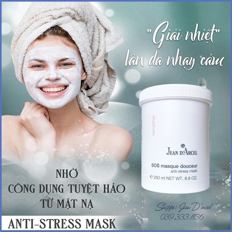 [CHÍNH HÃNG] Mặt nạ giúp phục hồi da nhạy cảm và giảm kích ứng Jean D'Arcel 250ml - anti stress mask