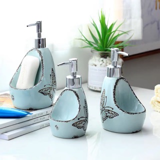 Bình sứ đa năng đựng nước rửa tay , dầu gội đầu , ......