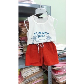 Bộ ba lỗ cotton tàu bé trai