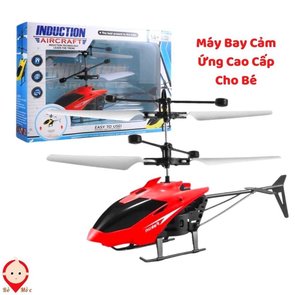 Máy Bay Trực Thăng Điều Khiển Bằng Cảm Ứng Tay Có Đèn Led, Đồ Chơi Cao Cấp Cho Bé, Shop Bố Mốc ,Cq