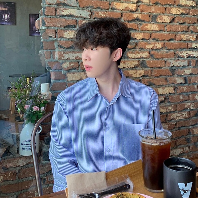 Áo Sơ Mi Nam Sọc Xanh Dài Tay Kiểu Hàn Quốc, Áo Sơ Mi Sọc Xanh Tay Dài Đẹp, Sơ Mi Nam Kẻ Sọc Bigsize Unisex Leevin Store