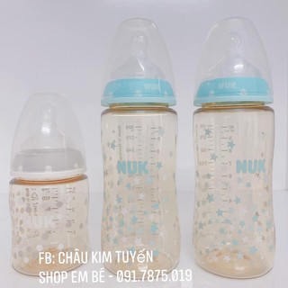 BÌNH SỮA NUK PPSU NÚM TI SILICONE