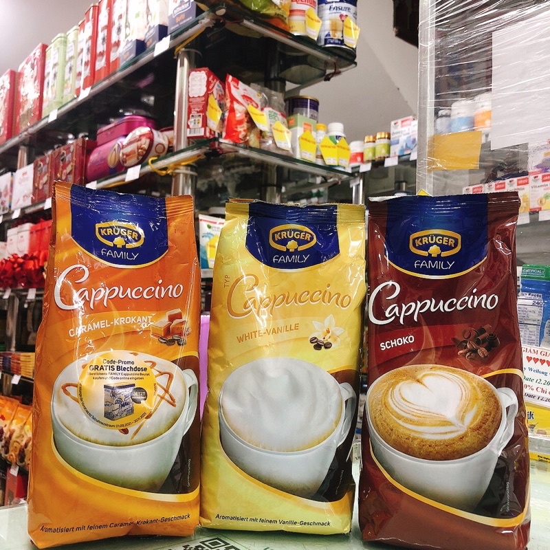 Bột cà phê Capuccino krger family 500g - Đức / Capuchino