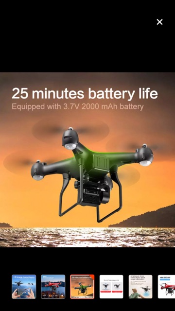 Flycam s32t camera xoay 1080p ,pin 2000mah bay 22p