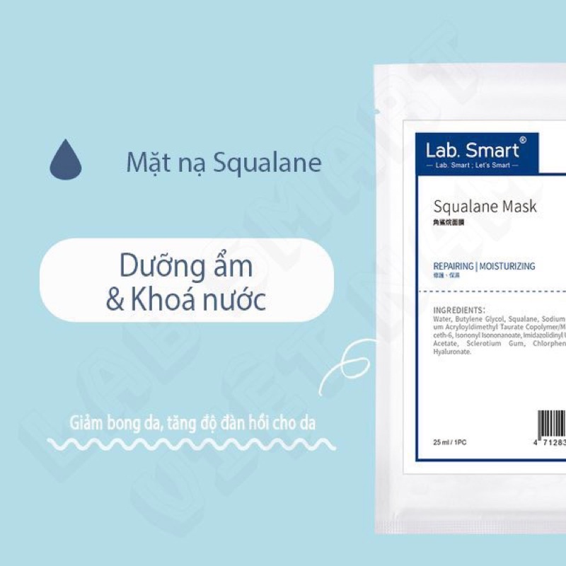 Mặt nạ dưỡng da SQUALANE Labsmart dưỡng ẩm, căng bóng cho da 25ml