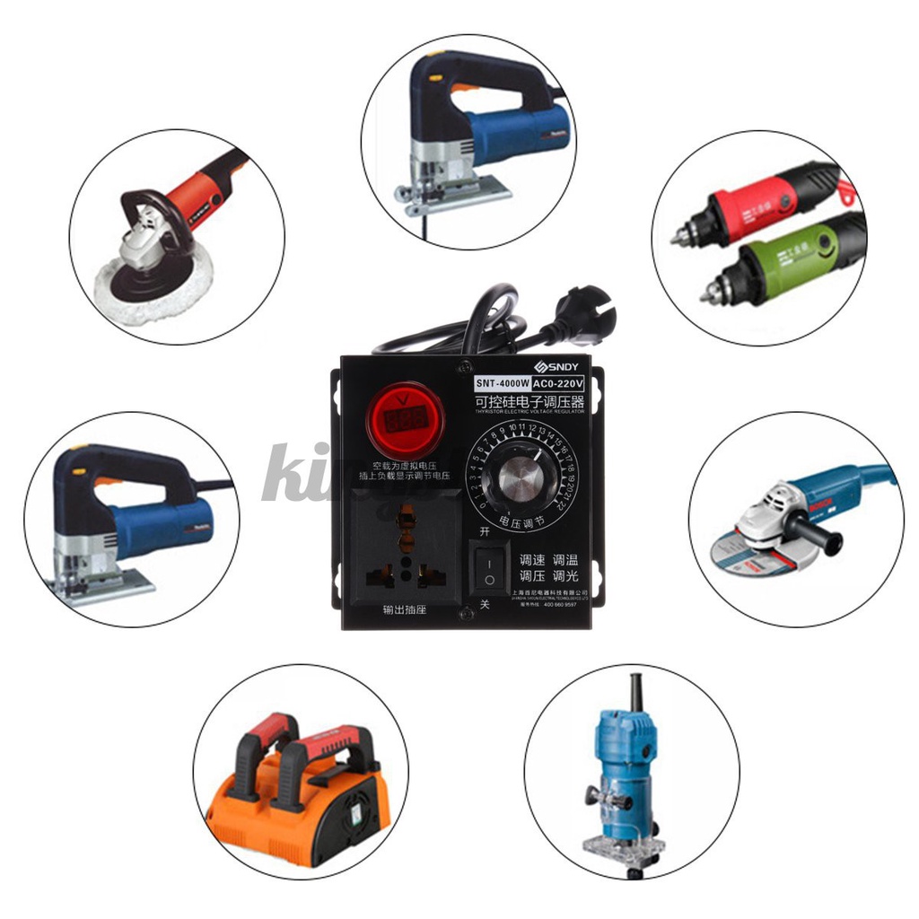 Bộ Điều Chỉnh Điện Áp Động Cơ Quạt Công Suất Cao AC 220V 4000W
