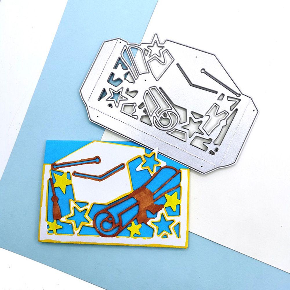Khuôn Cắt Giấy Làm Từ Kim Loại Hình Xe Ngựa Gỗ Trang Trí Scrapbook
