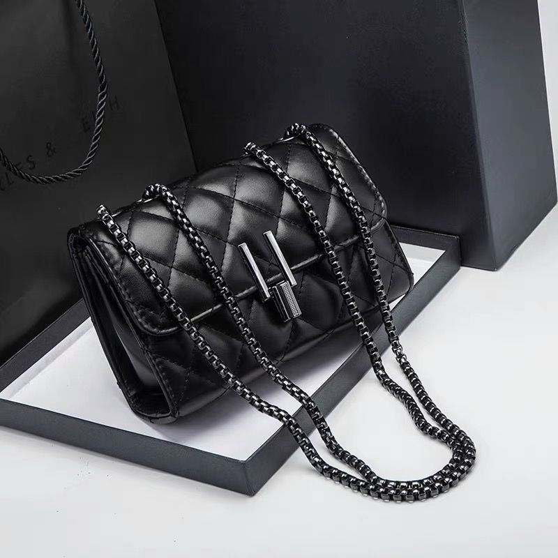 Túi Xách Đeo Vai Phối Dây Xích Phong Cách Chanel Thời Trang 2022 Dành Cho Nữ