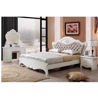 Combo bộ giường Tân cổ điển và bàn trang điểm