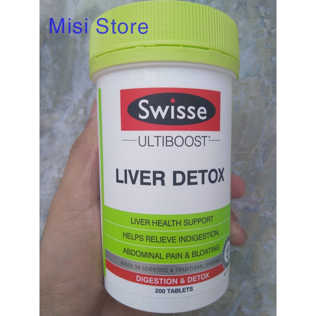 Giải độc gan Liver Detox Swisse Úc, lọ 200 viên