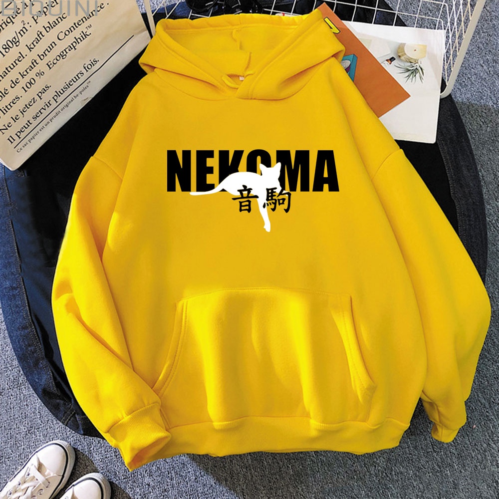 Áo Hoodie In Chữ Haikyuu Nekoma Thời Trang Mùa Thu Nhật Bản Dành Cho Nam