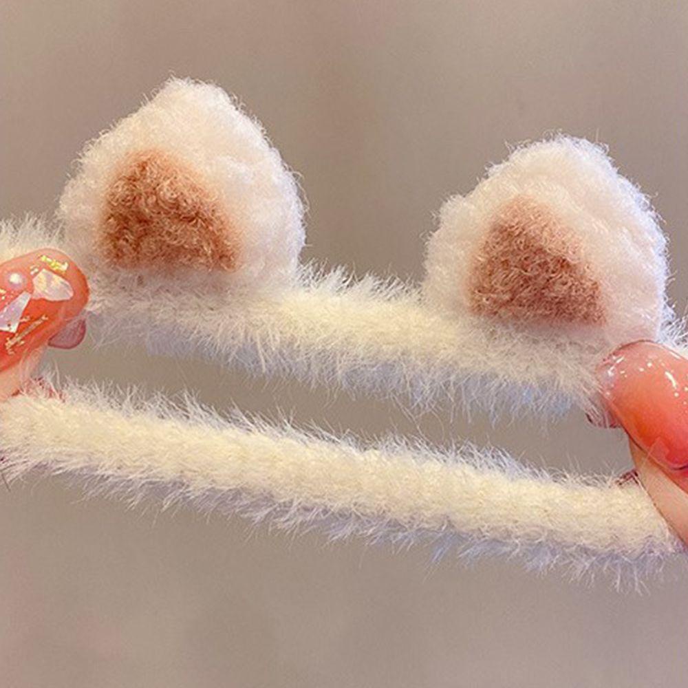 Dây Cột Tóc Scrunchies 15H Phủ Lông Trang Trí Sừng Hươu Dễ Thương Cho Bạn Gái