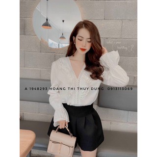 Áo sơ mi nữ cổ bèo loại 1