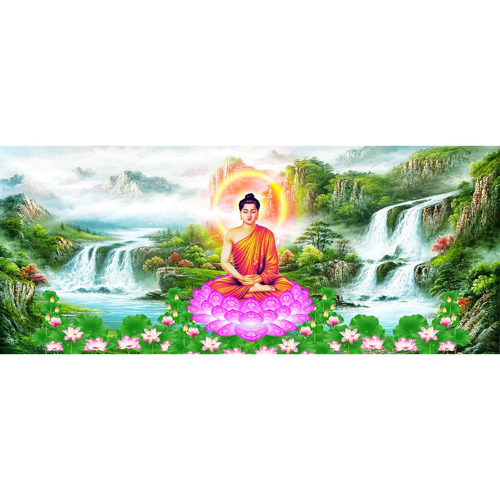 Tranh đính đá 5D , Tranh Phật đính full đá