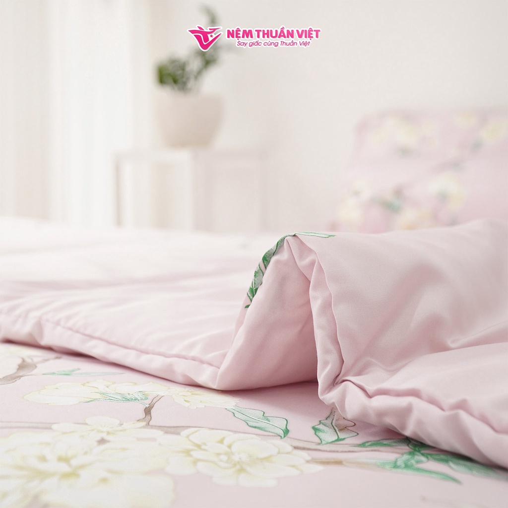 Mền Tencel Thuần Việt Cao Cấp - Hồng TVM09 - Kích Thước 180x200