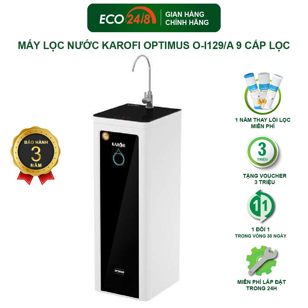 Máy Lọc Nước KAROFI Optimus O-I129/A 9 Cấp Lọc