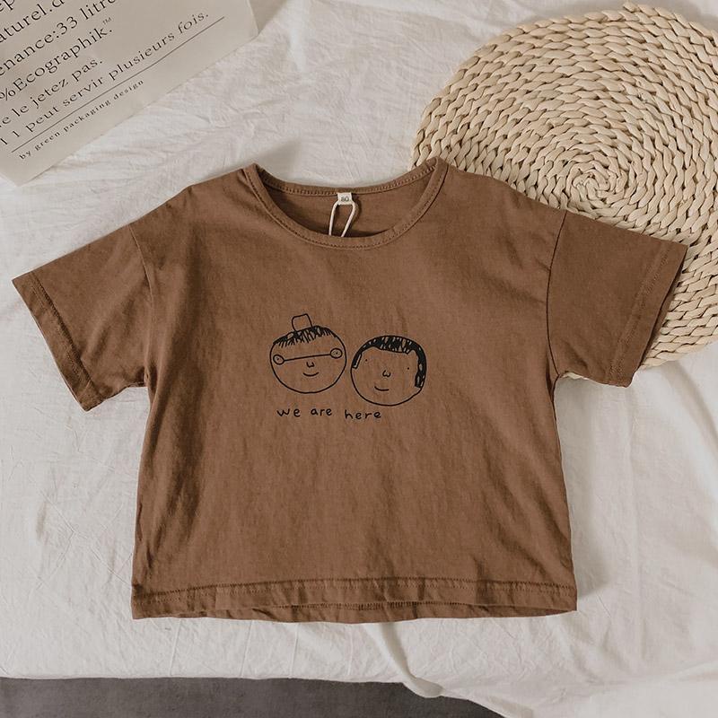 Áo Thun Cotton Lanh Tay Lỡ Phong Cách Nhật Bản Hàn Quốc Thời Trang Mùa Hè Hàng Mới Dành Cho Bé Trai Gái 2022
