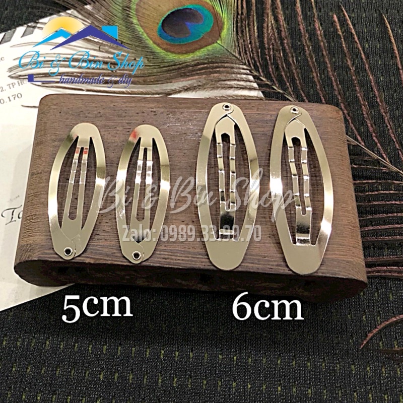 Gói 10-20 Cái Kẹp Bẻ Hình Oval Làm Kẹp Tóc Phụ Kiện Tóc