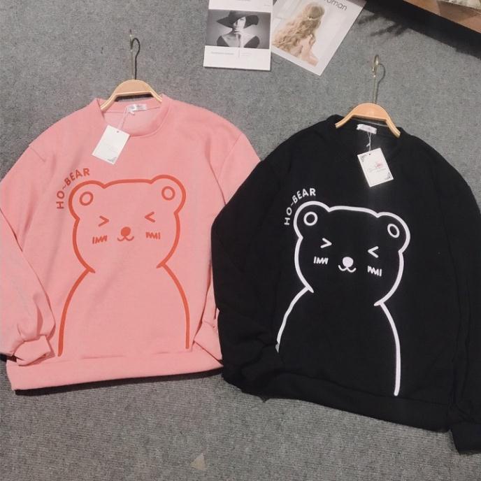 A12 Áo sweater gấu cute tay phồng, chất nỉ cotton đẹp mịn (A12) CAO CẤP | BigBuy360 - bigbuy360.vn