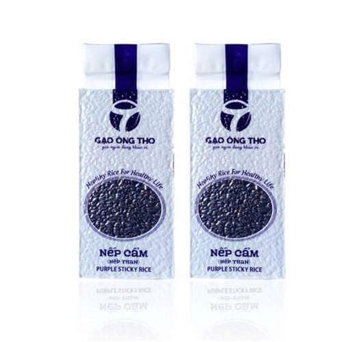 Gạo Nếp Cẩm - Túi 1kg - Gạo Ông Thọ