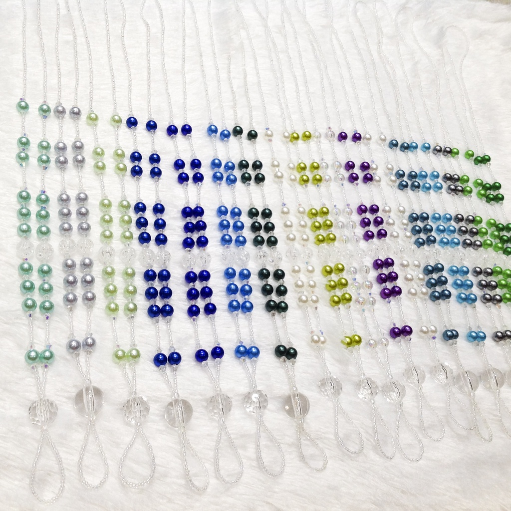 Dây đeo thẻ hạt cườm kết hạt pha lê cho nhân viên công sở